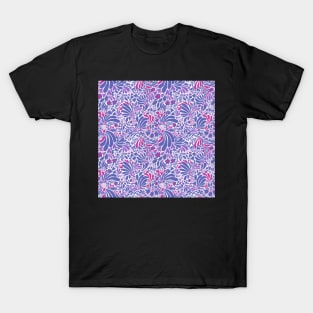 Very peri swirly flowers T-Shirt